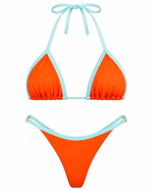 Bottom PB Light Blue/Papaya